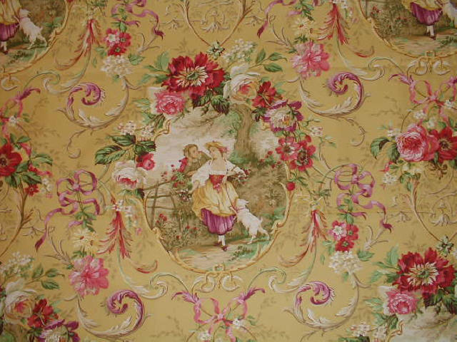 Entrance Hall Wallpaper from The Collins House (ca. 1850)