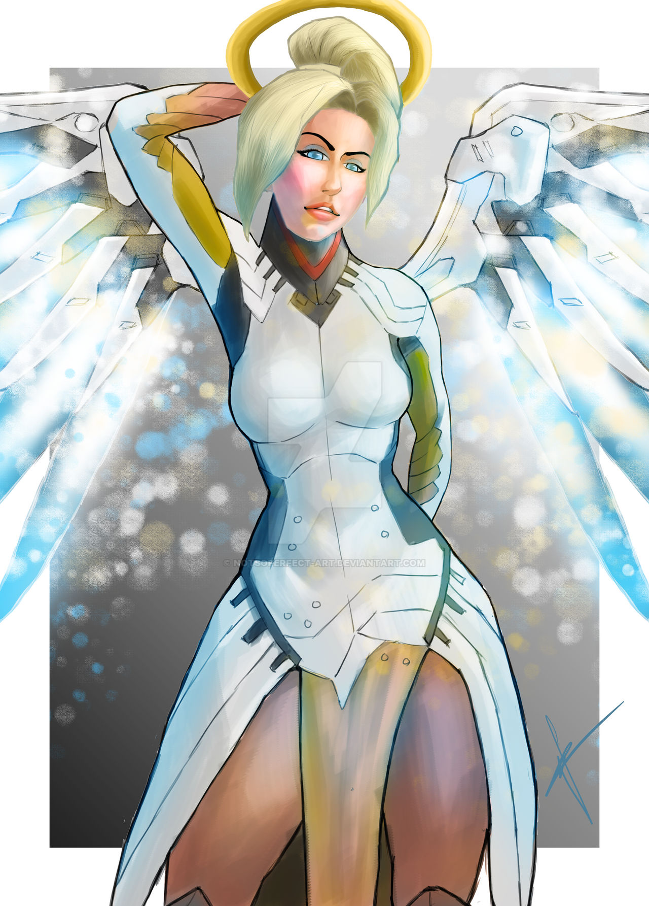Overwatch Mercy Fan Art By Notsoperfect Ddl2f5t Full Wallpaper