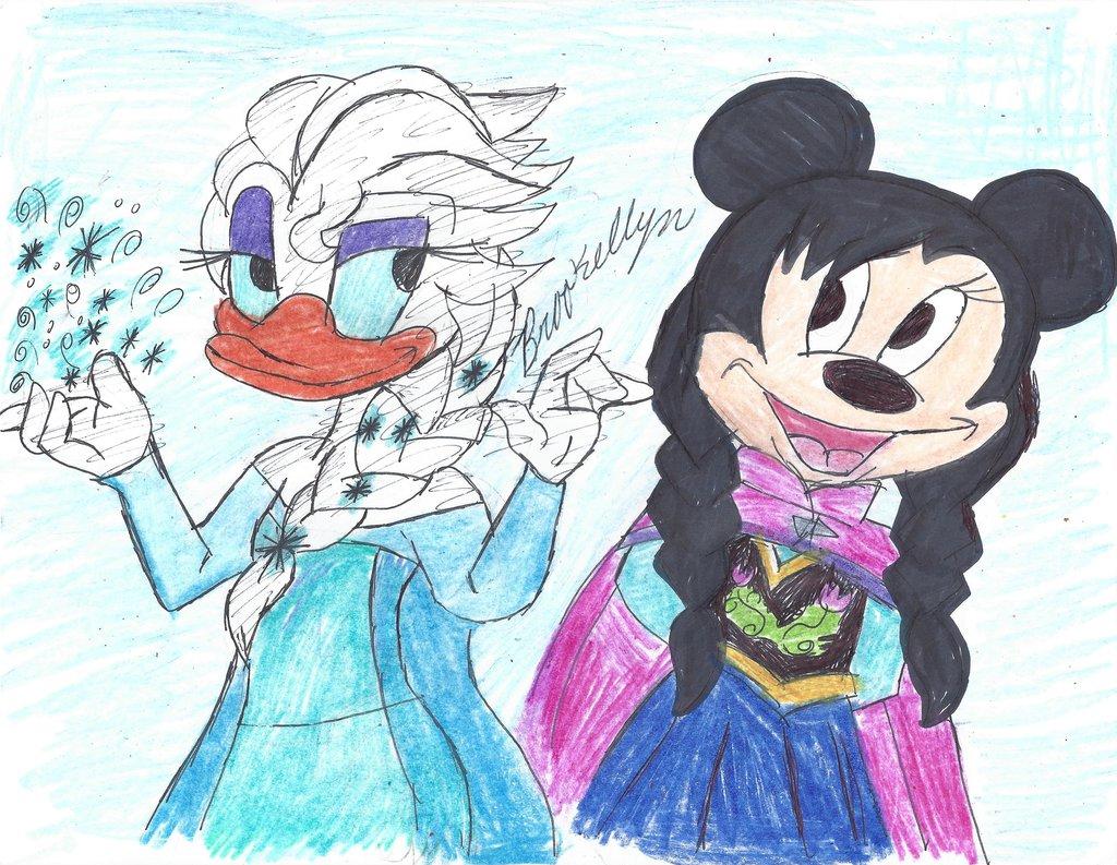 Free download Frozen Crossover Minnie Mouse and Daisy Duck by