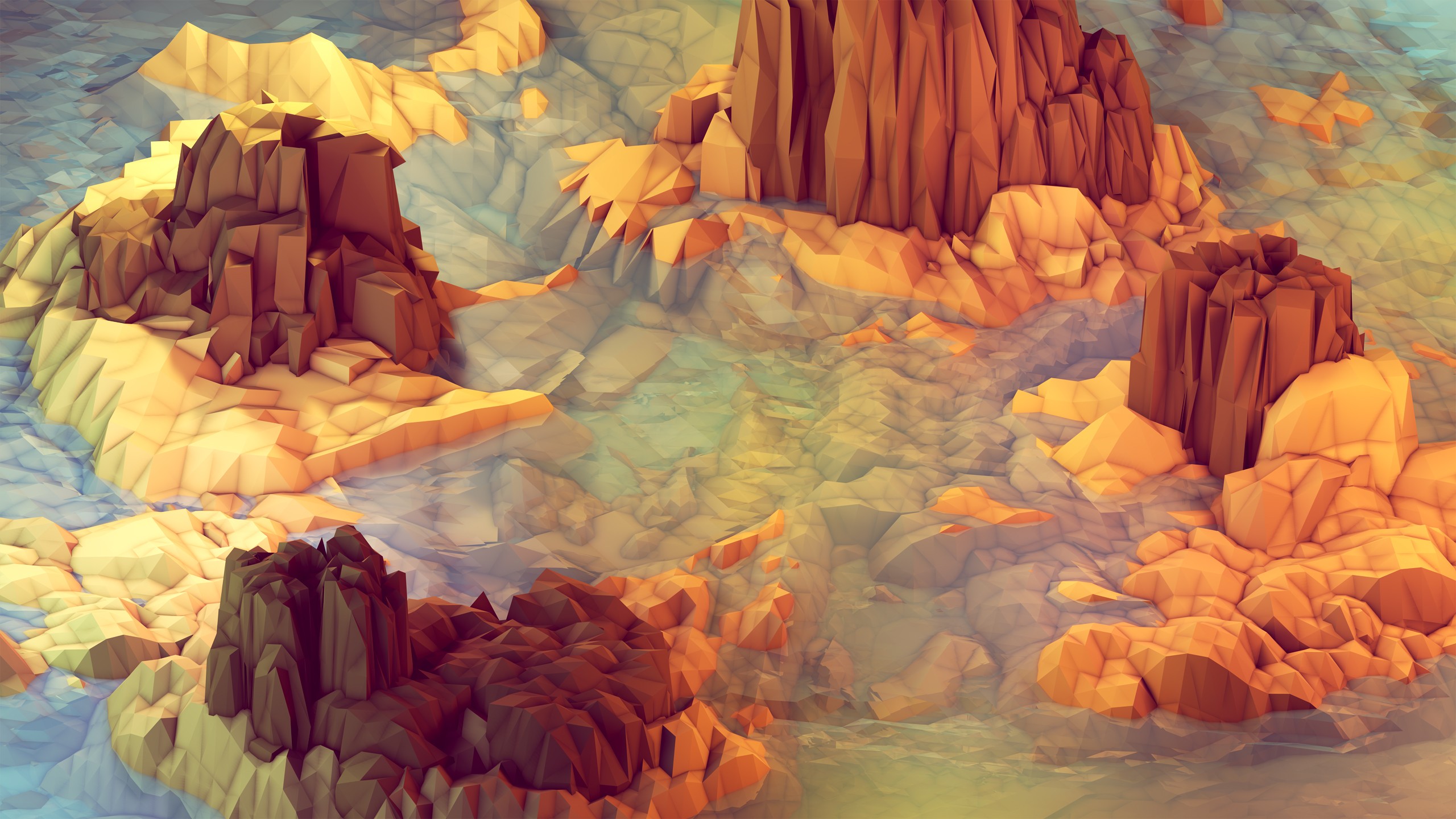 Get 20 Stellar Quad HD Low Poly Wallpapers For Android iOS and