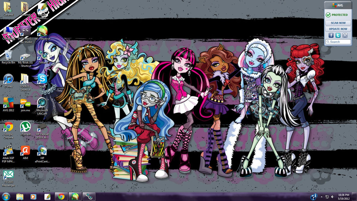 Monster High Desktop By Caramelkitt