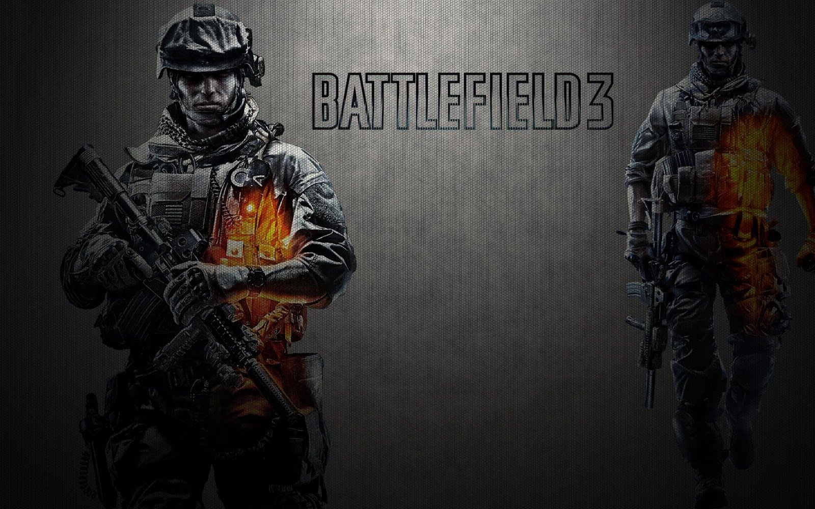 Battlefield 3 wallpaper met soldaten Achtergrond Wallpapers 1600x1000