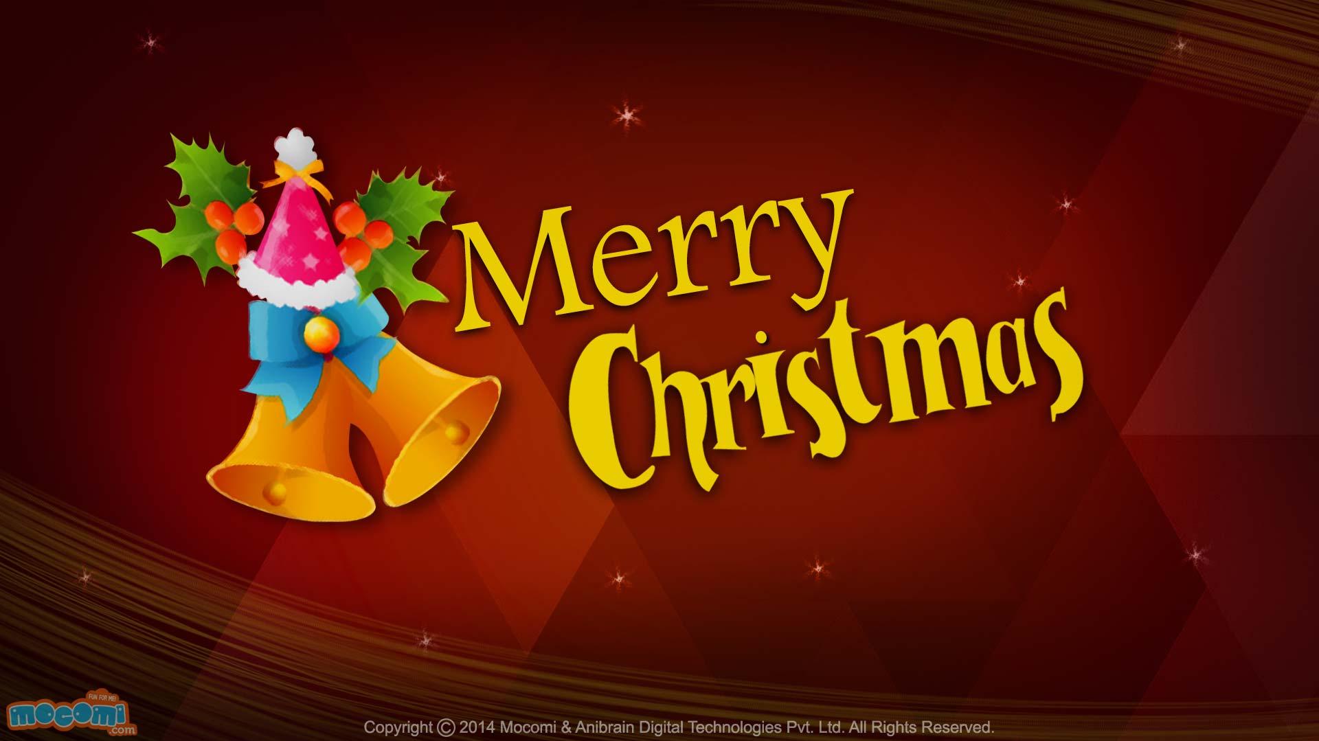 Merry Christmas Bells Desktop Wallpapers for Kids Mocomi