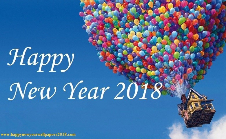 Happy New Year Balloon Wallpaper HD