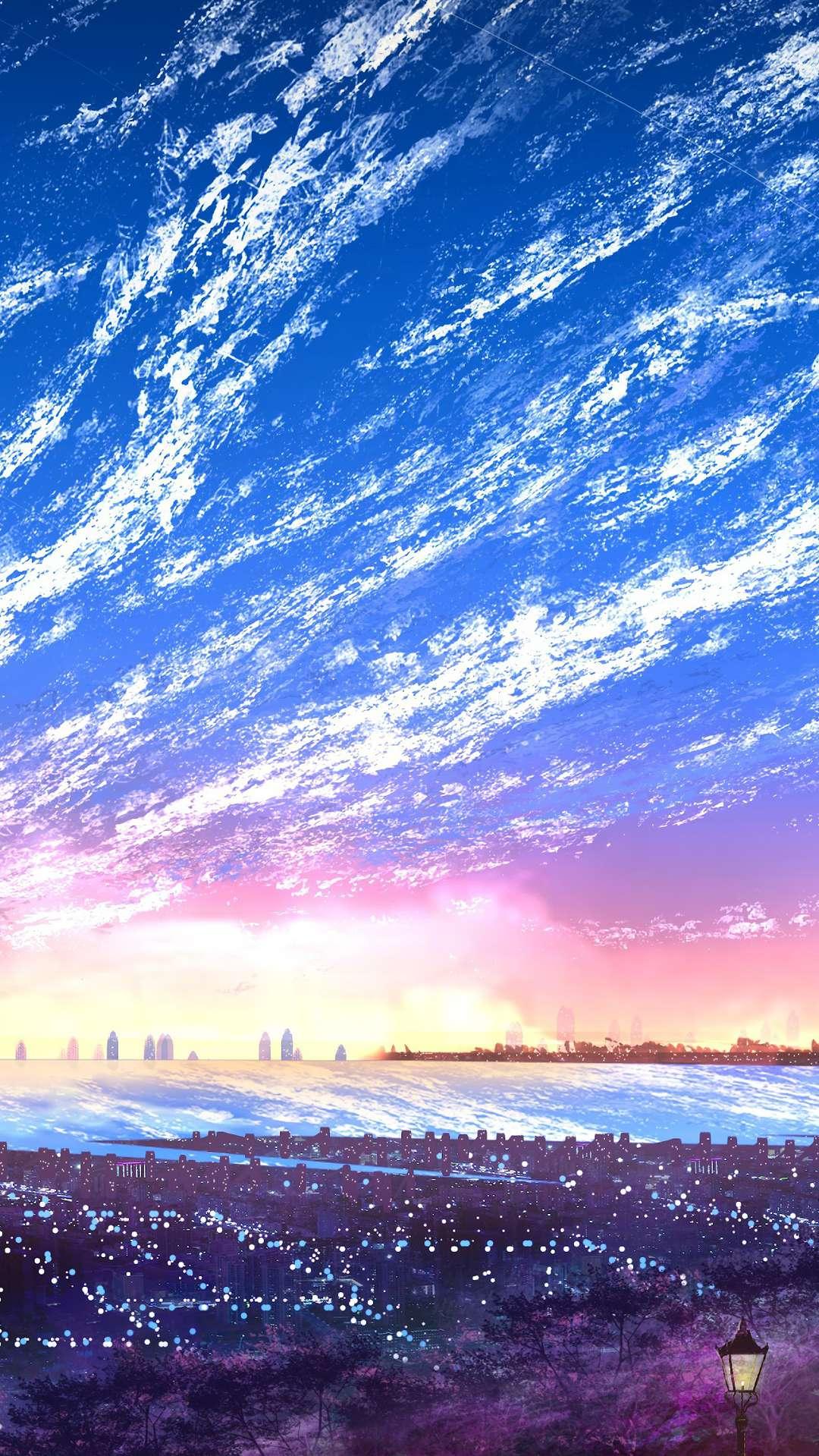 Anime Landscape Phone Wallpaper - Mobile Abyss