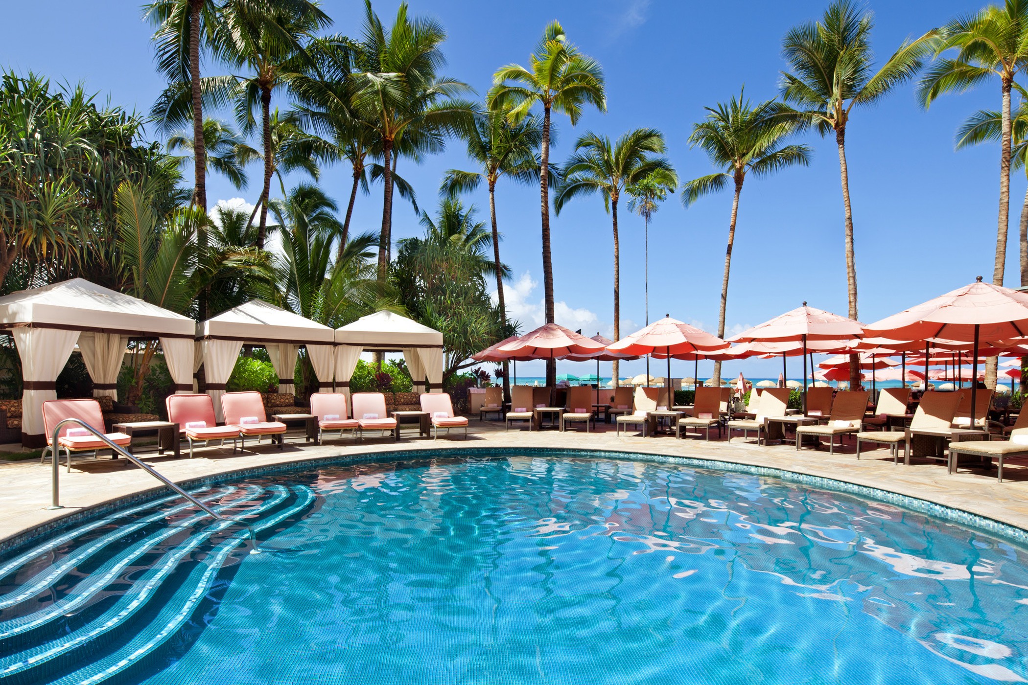 Waikiki Hotel Pool Umbrella Rental The Royal Hawaiian
