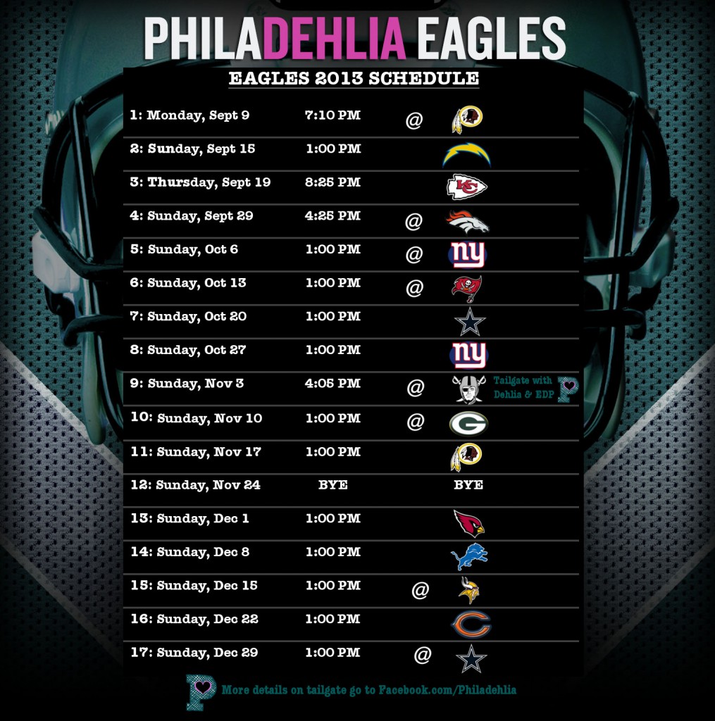 Eagles Schedule 2013