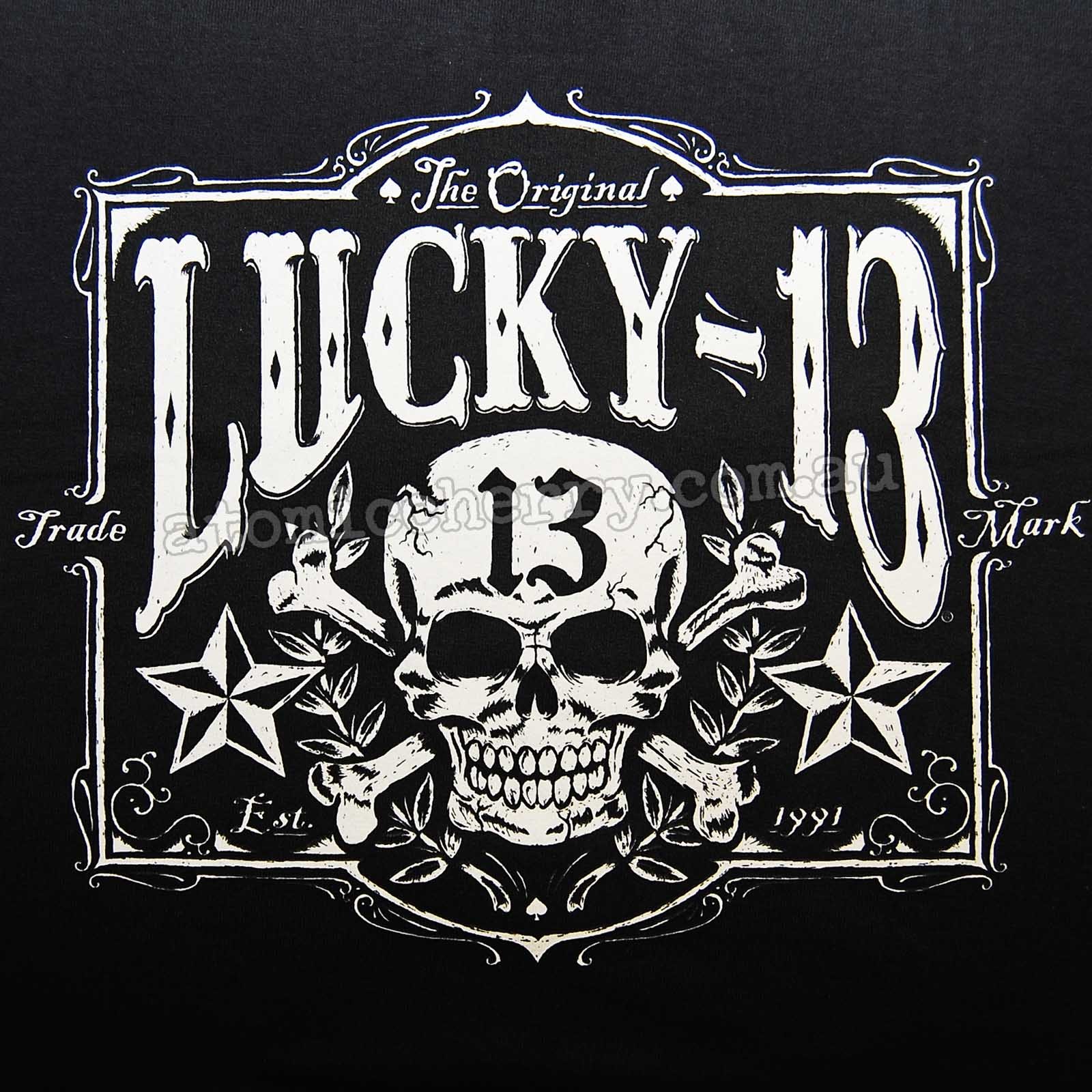 Lucky Men S Tombstone Logo T Shirt Classic Skull Design
