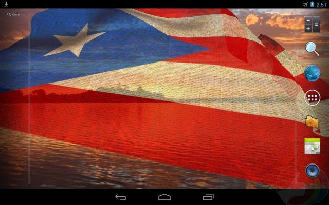 3d Puerto Rico Flag Lwp Best Android Live Wallpaper