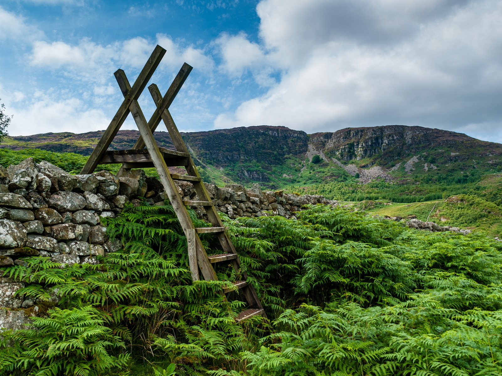 Wales Snowdonia Stairs Resolution Wallpaper