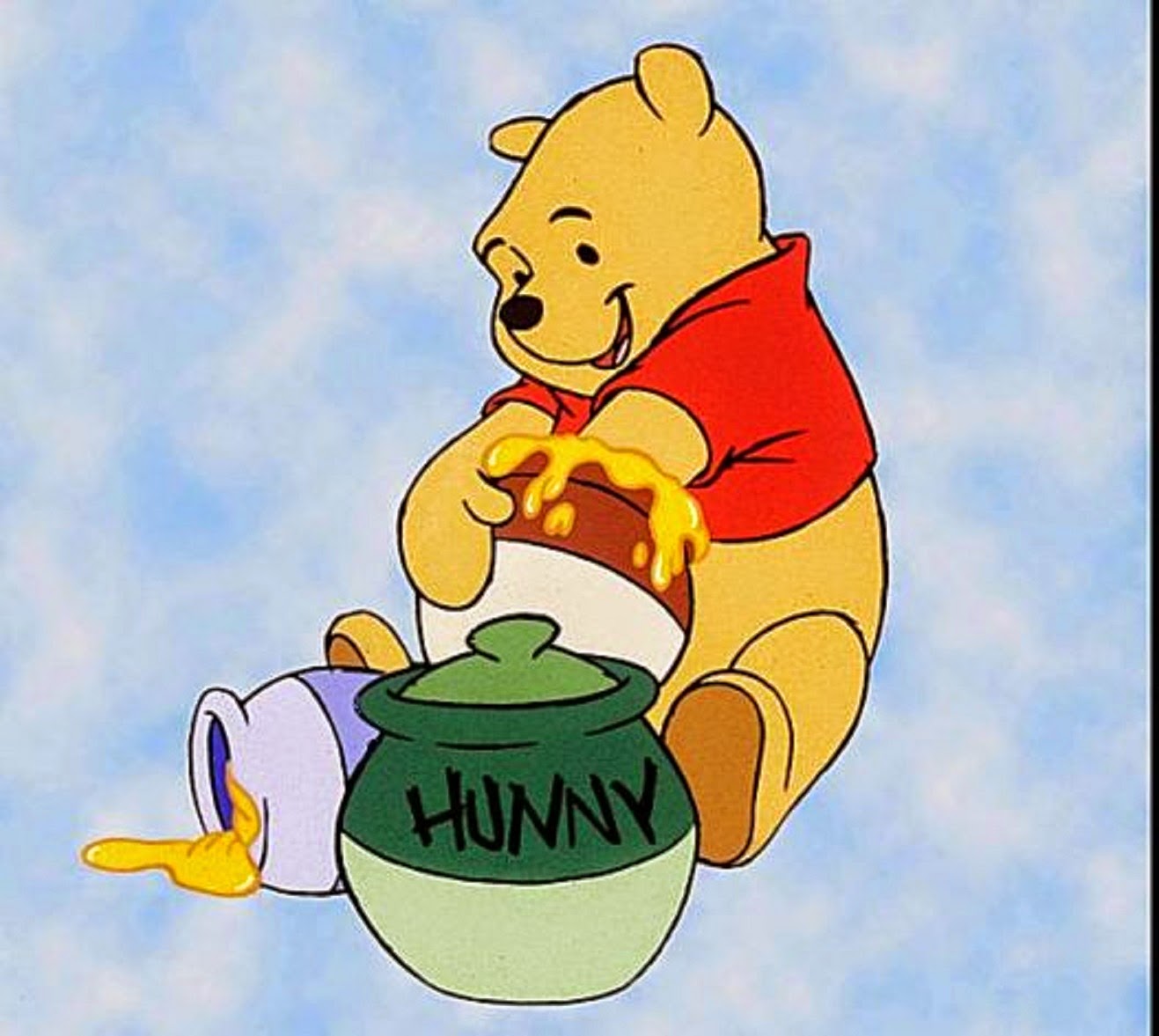 Pooh Bear With Honey HD Wallpaper Pics
