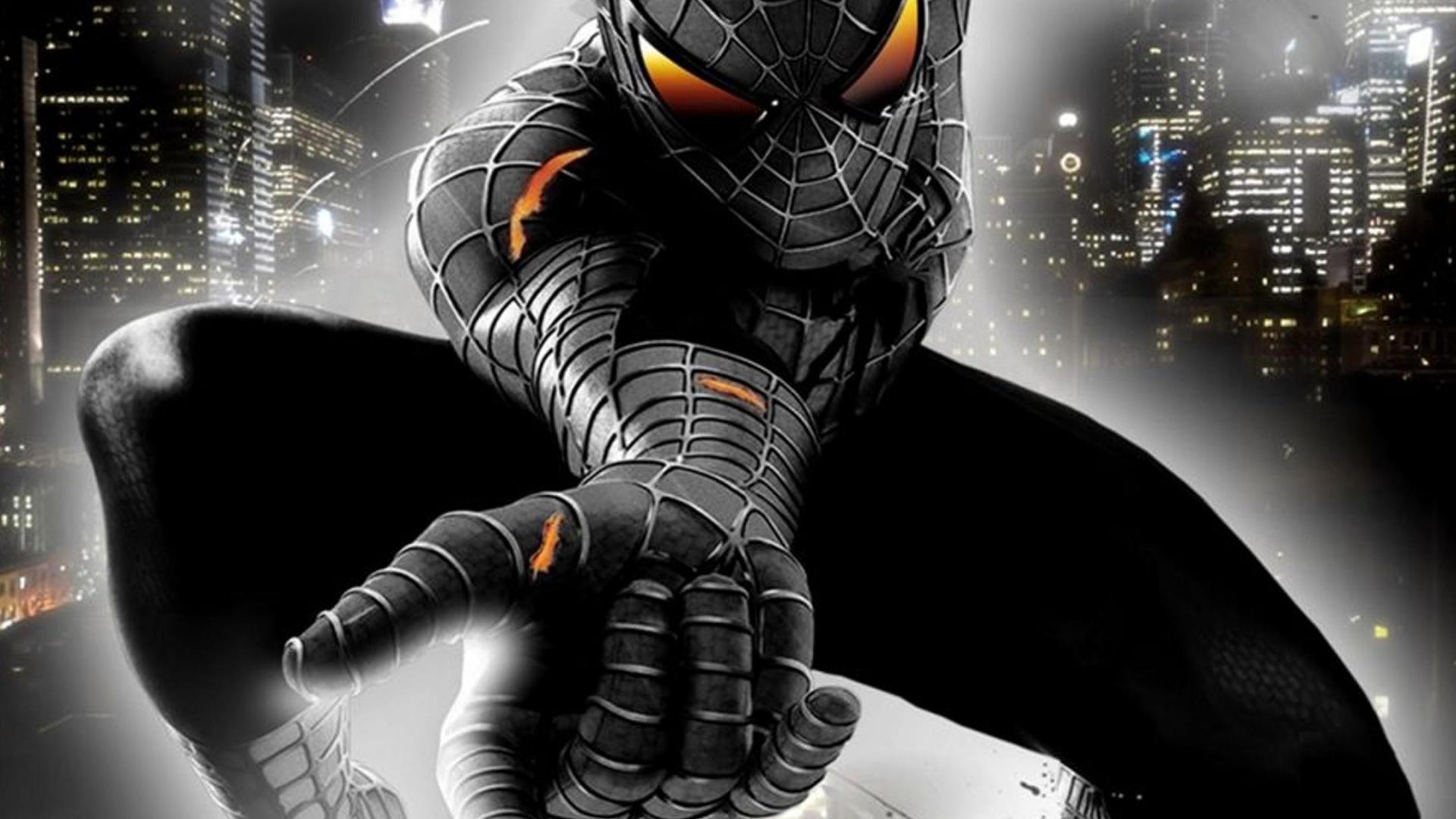 Spider Man Thought Black Galaxy Wallpaper