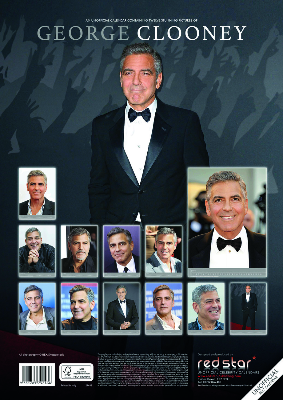 George Clooney Calendars On Ukposters Abposters