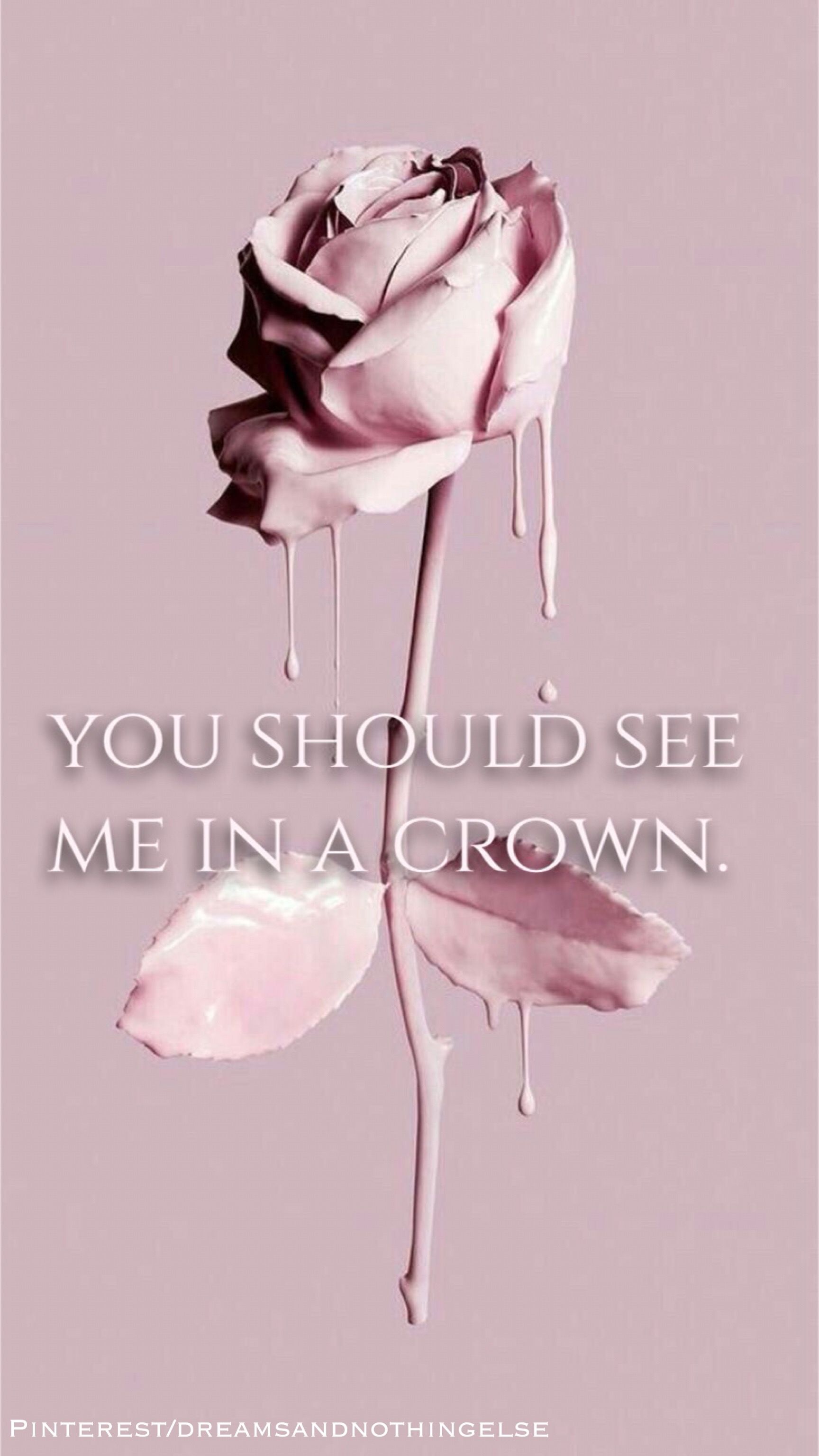 You Should See Me In A Crown Billie Eilish Wallpaper iPhone Rose