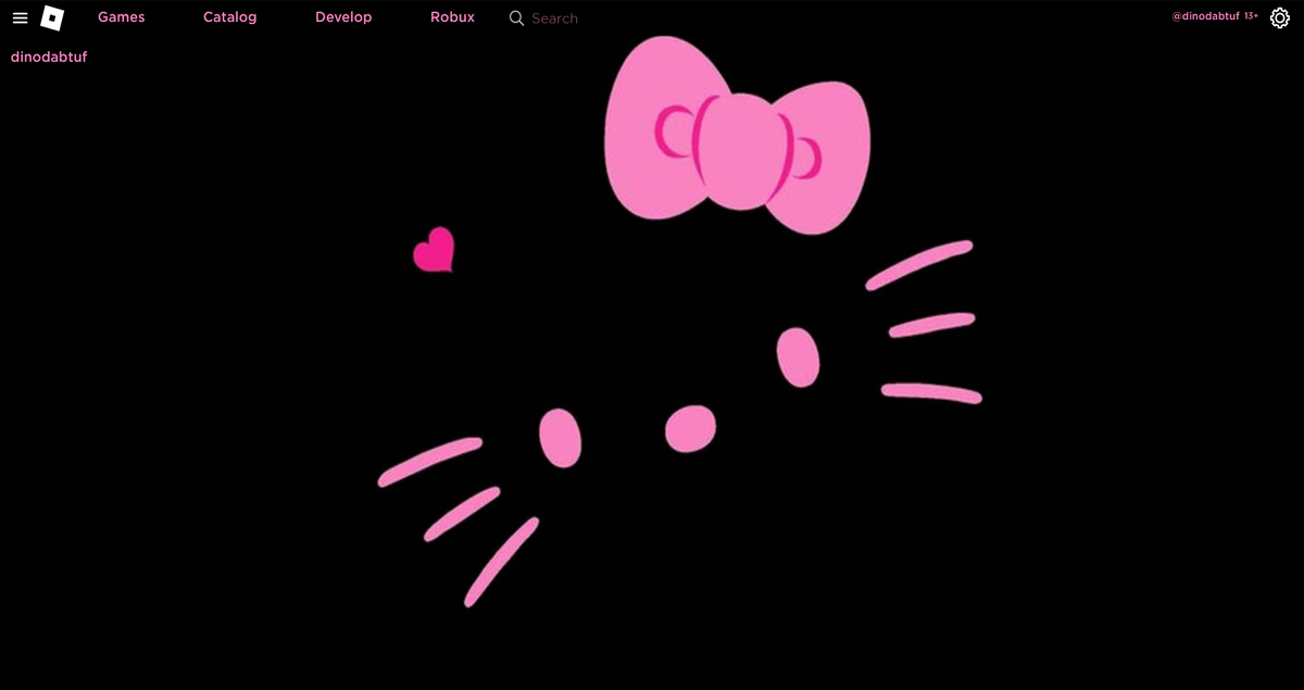 Hello Kitty Dark Theme Roblox Userstyles Org