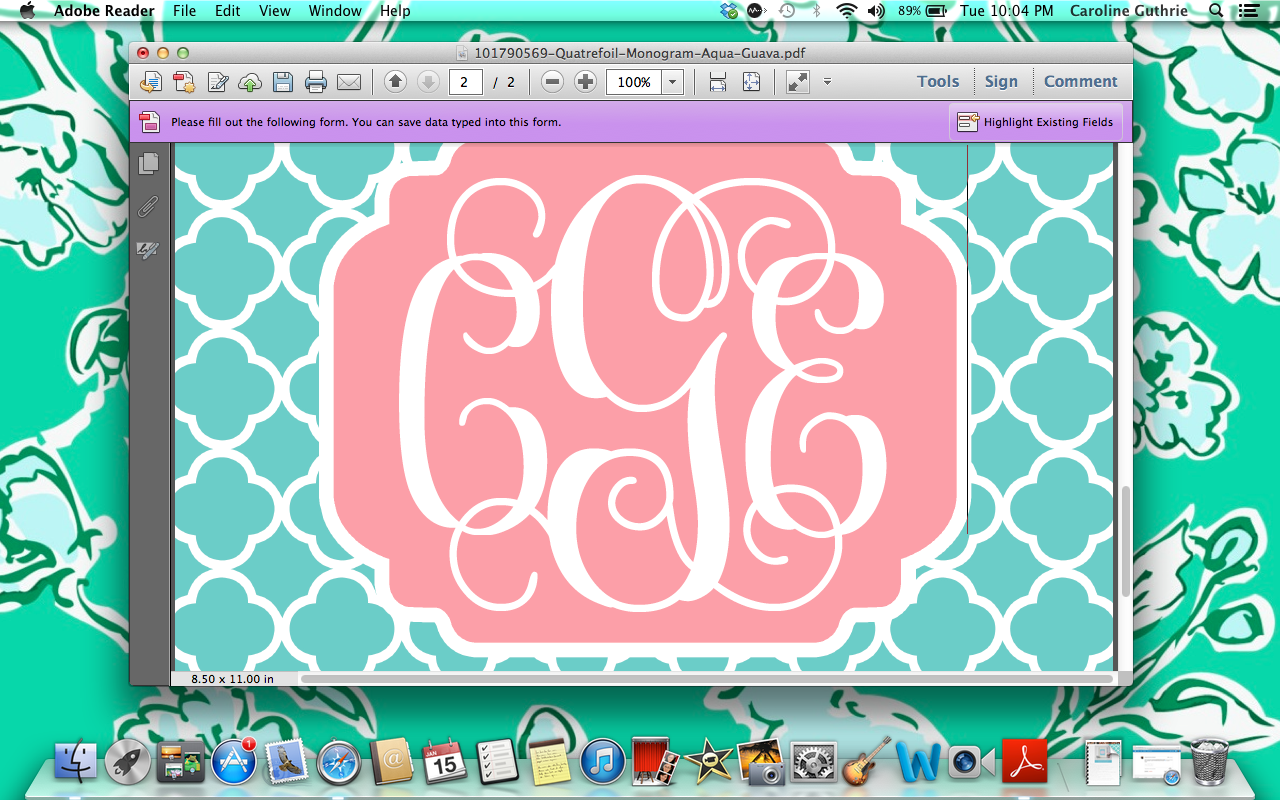 Free Download Create Monogrammed Iphone Wallpapers In 10 Easy Steps Sweet Southern 1280x800 For Your Desktop Mobile Tablet Explore 49 Create Iphone Wallpaper Online Online Wallpaper Converter Make Your