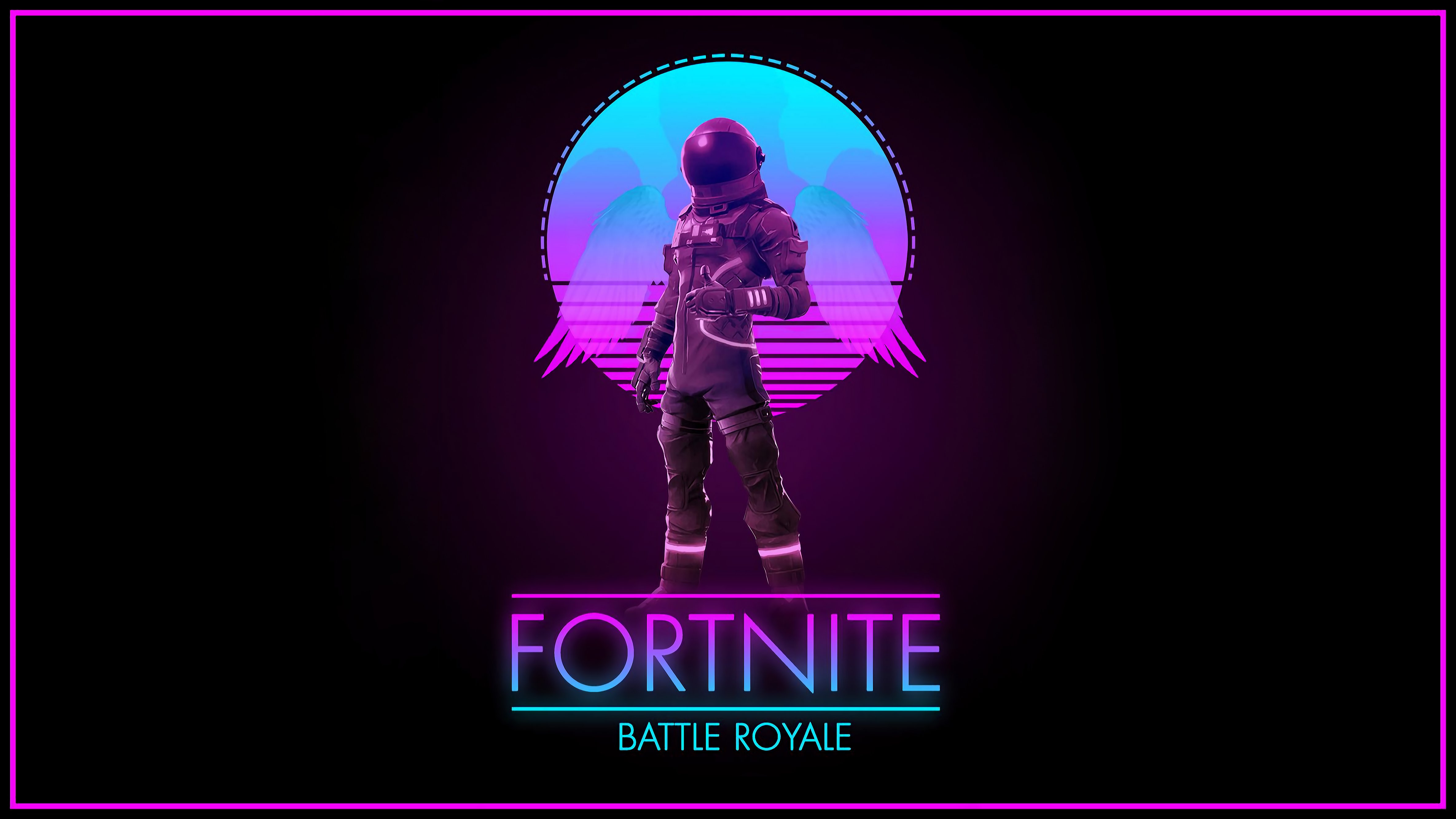 Fortnite Synthwave Royale Background Wallpaper And