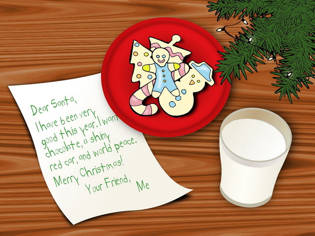 Milk and Cookies   Christmas Wallpaper 2735706