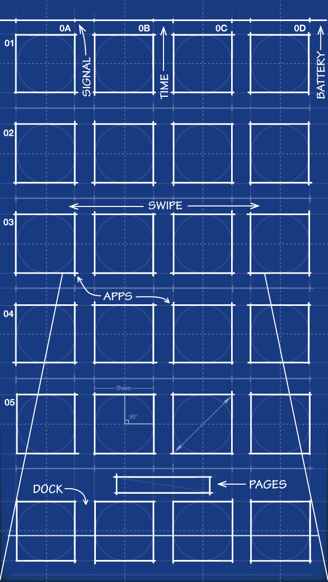 iPhone Blueprint Wallpaper By Mrdude42
