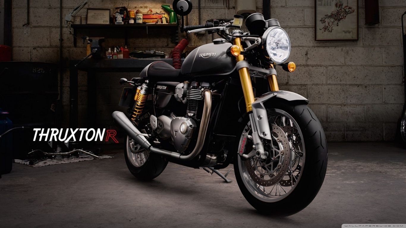 Triumph Thruxton R HD Desktop Wallpaper Widescreen High