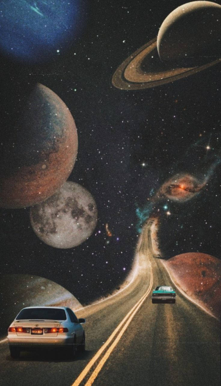 Retro Space Wallpaper