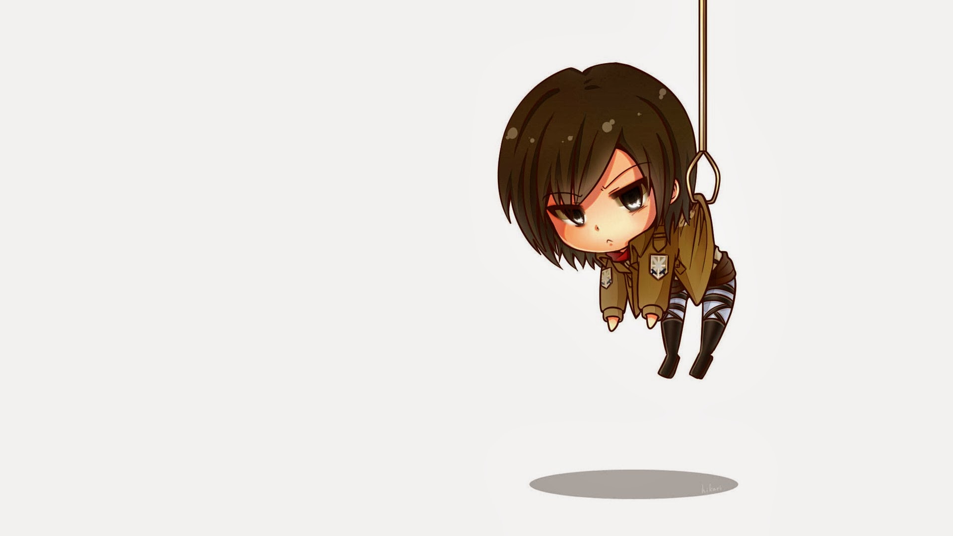 Mikasa Ackerman Chibi Anime Girl 7w Wallpaper HD