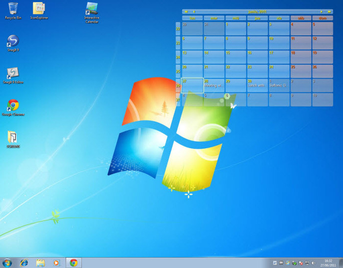 clock and calendar for desktop windows 10