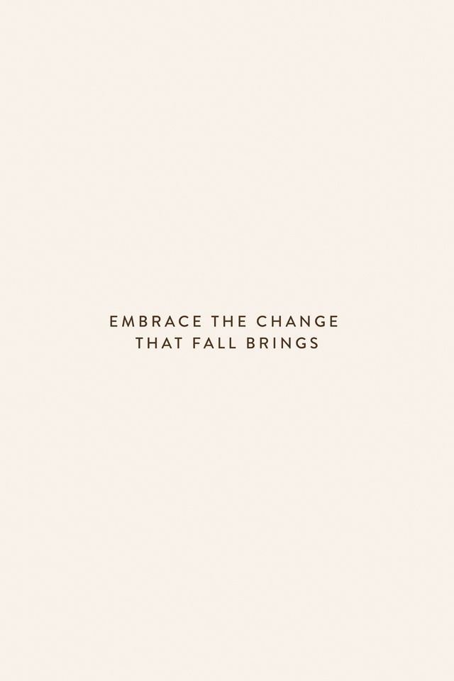 Embrace Fall Simple Minimal iPhone Wallpaper Background Lock