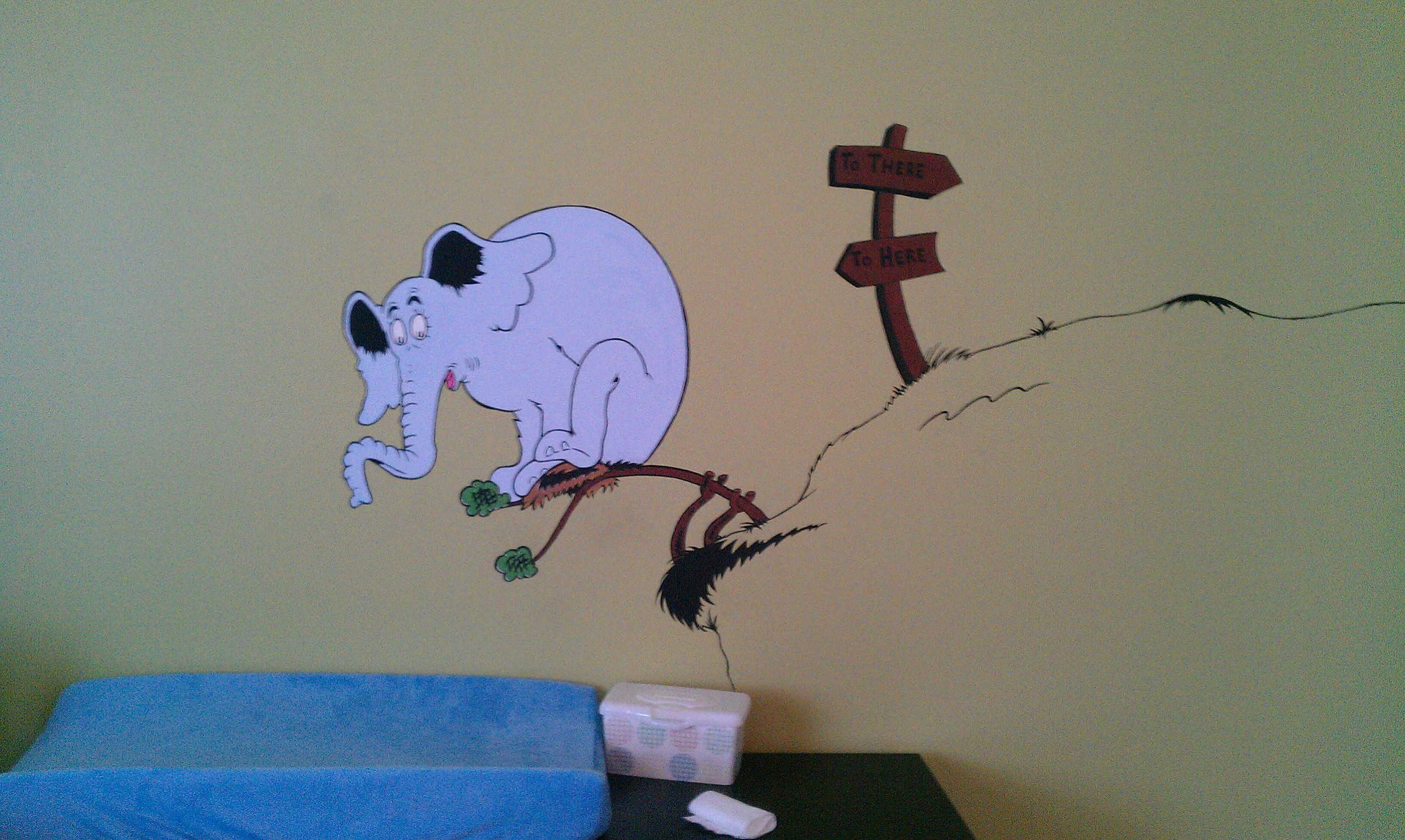 Dr Seuss Im Genes Nursery Mural HD Fondo De Pantalla