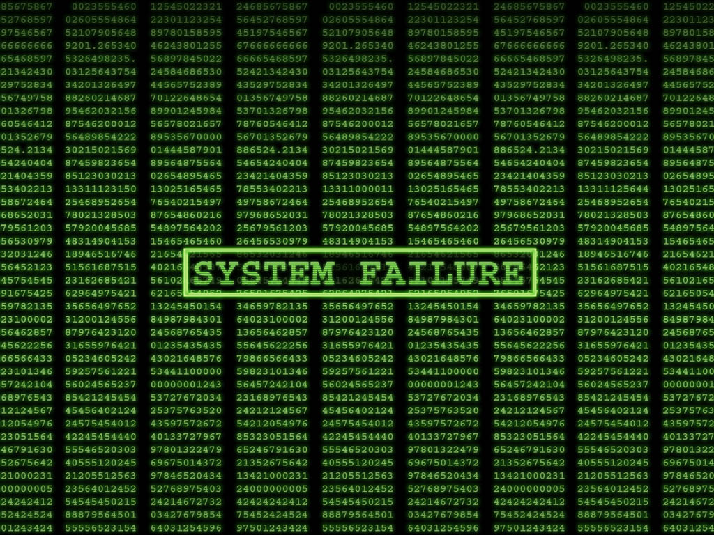 Background Wallpaper System Failure Matrix Code