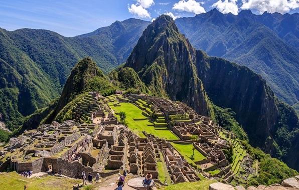 Wallpaper Machu Picchu Peru The Inca City Mountains