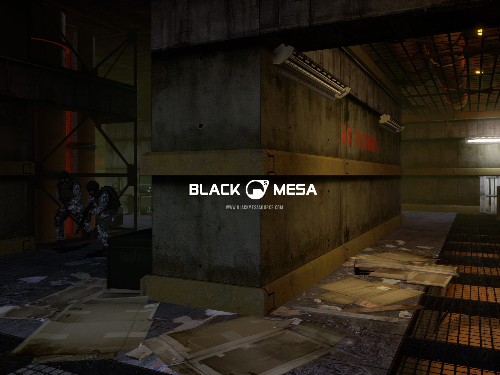 Black Mesa Source Warehouse   Action Games Wallpaper Image featuring