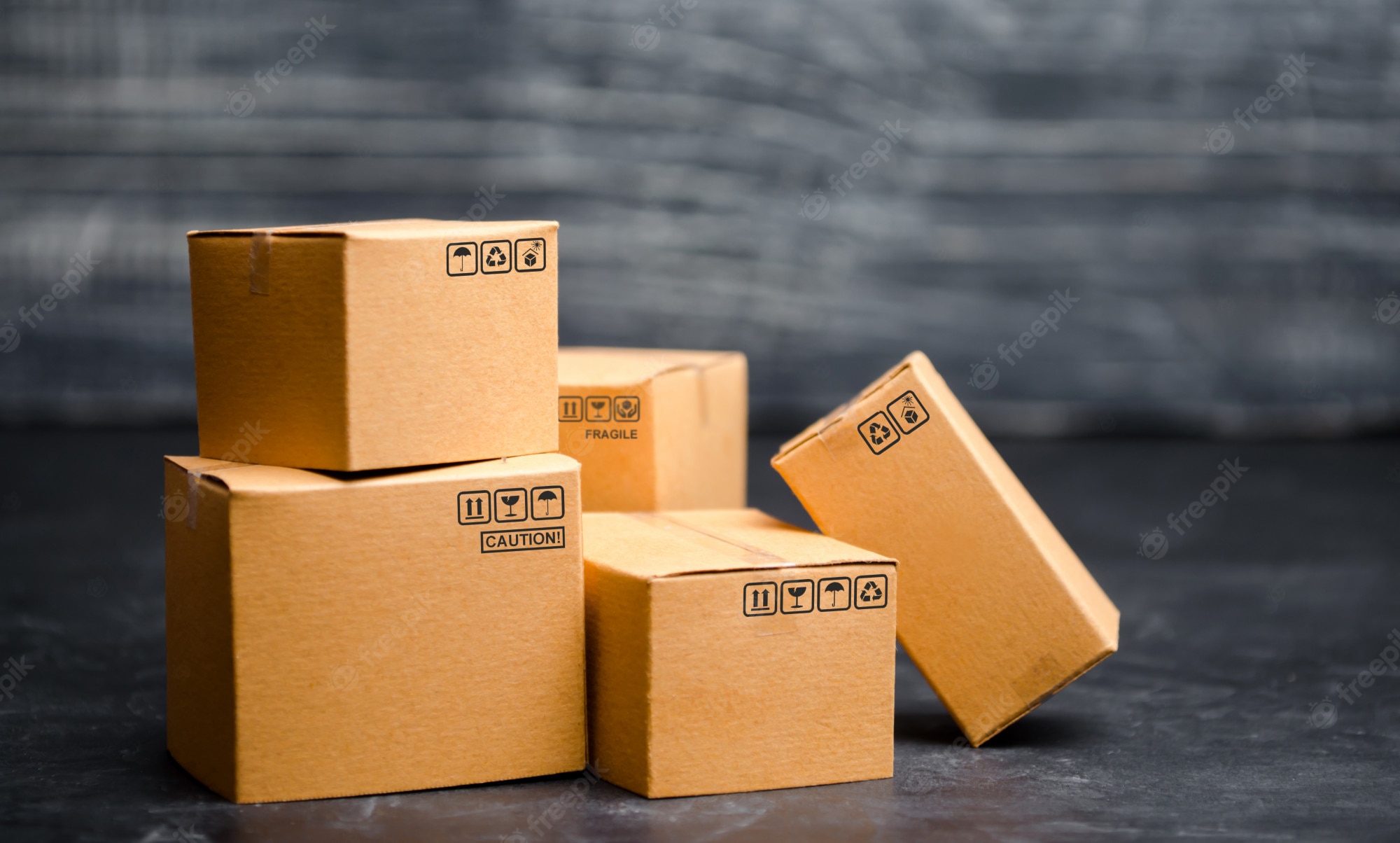 Premium Photo Cardboard Boxes The Concept Of Packing Goods