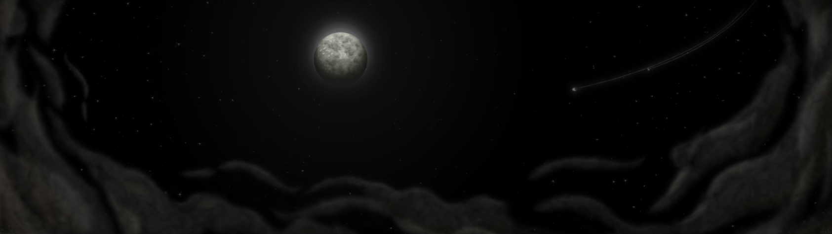 Moonlight [Dual 4K and 1080p 169 Wallpaper] by ComikzInk on 1685x474