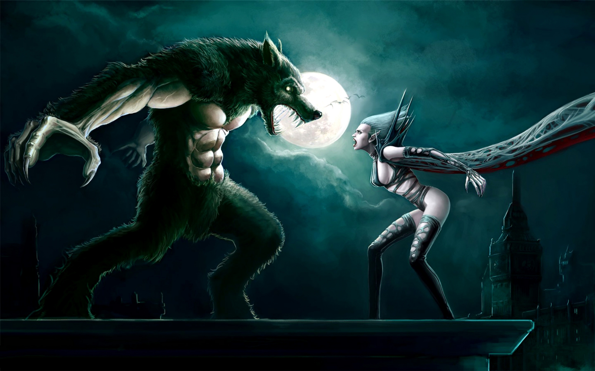 Lycan Vs Vampire Underworld Fanart Fantasy Dark Creatures Monsters