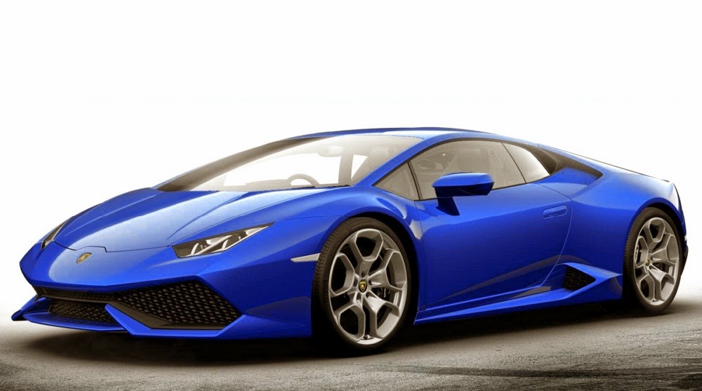 Lamborghini Huracan Wallpaper Blue White Rear End