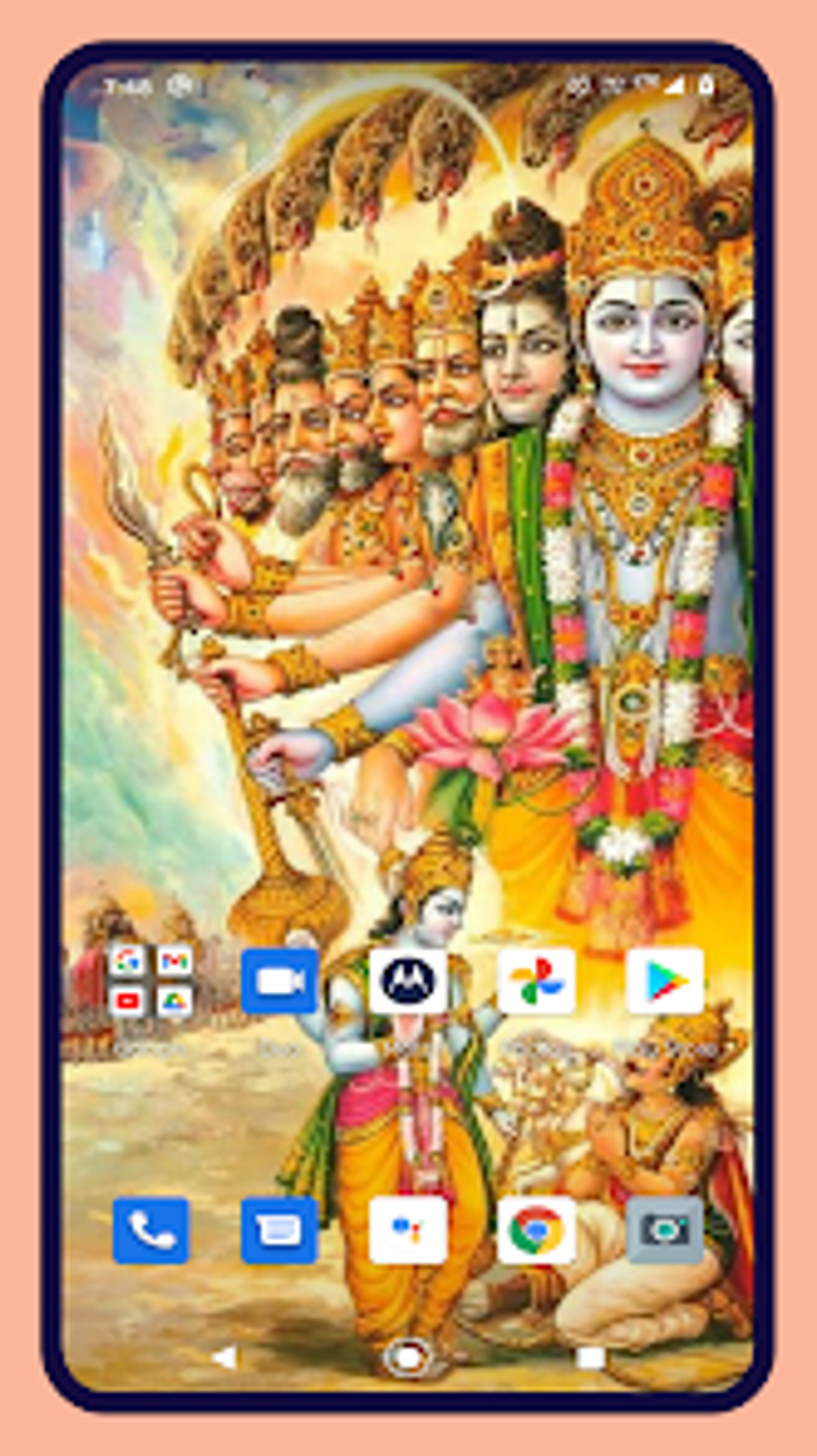 Android I In Lord Vishnu Wallpaper