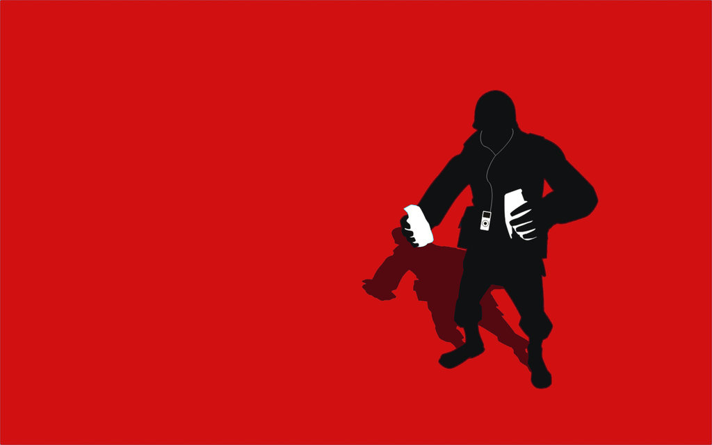 Tf2 Red Soldier Wallpaper Silhouette