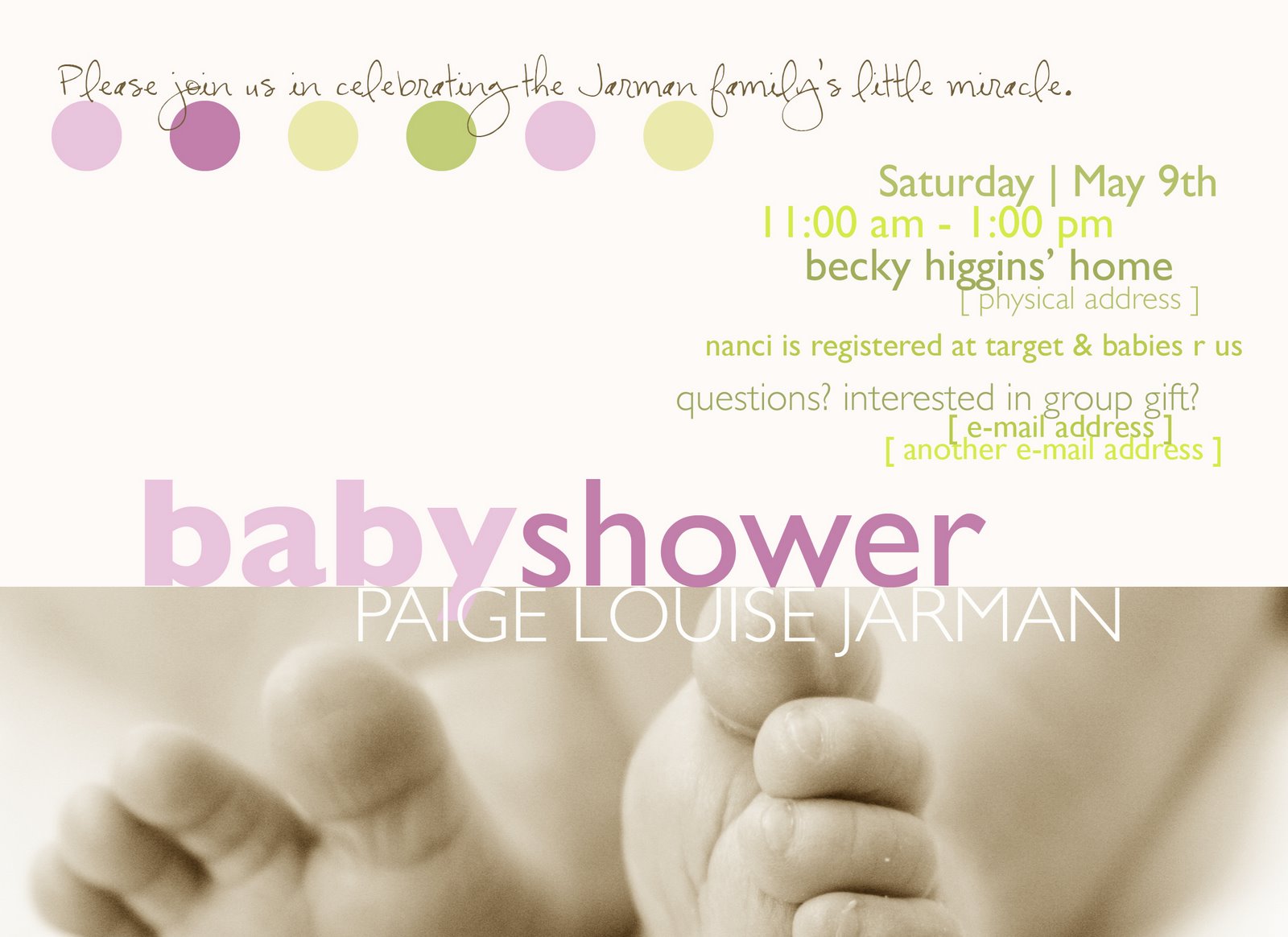Baby Shower Invitations Pictures Widescreen HD Wallpaper