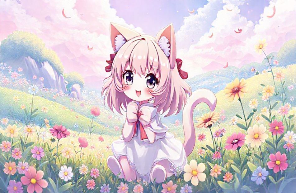 Anime Cat Girl Wallpaper