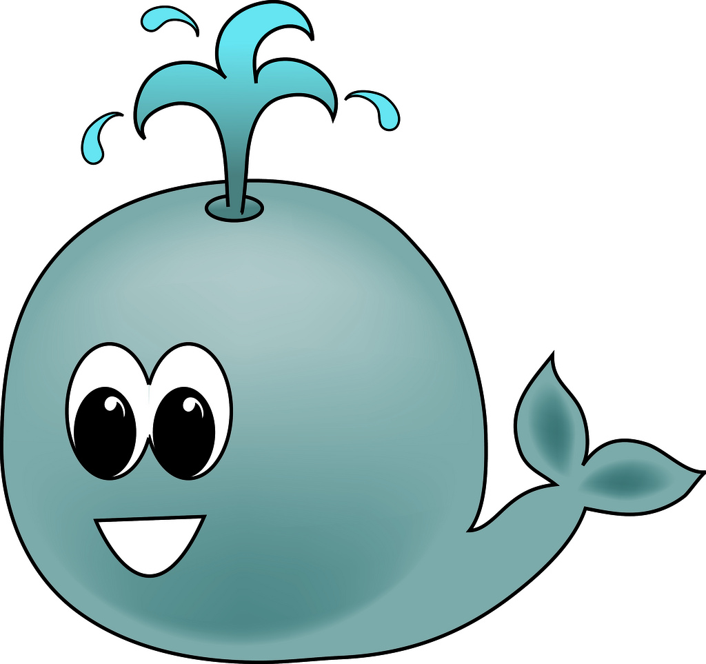Clip Art Illustration Of A Cartoon Whale Photo On Iver