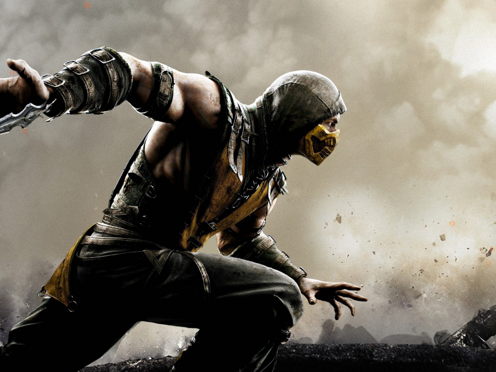 HD Background Mortal Kombat X Scorpion Wallpaper Wallpaperbyte