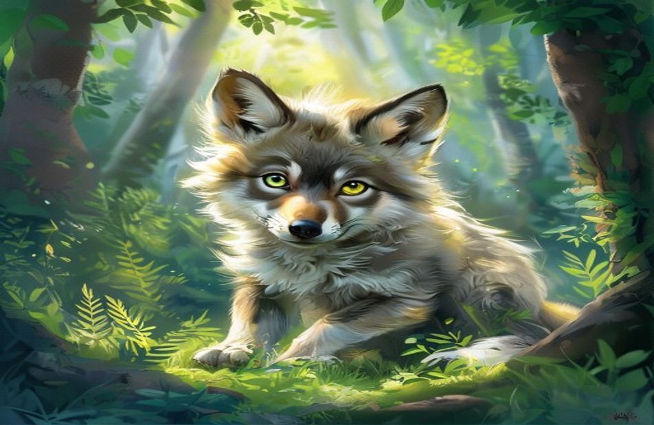 Baby Wolf Wallpaper