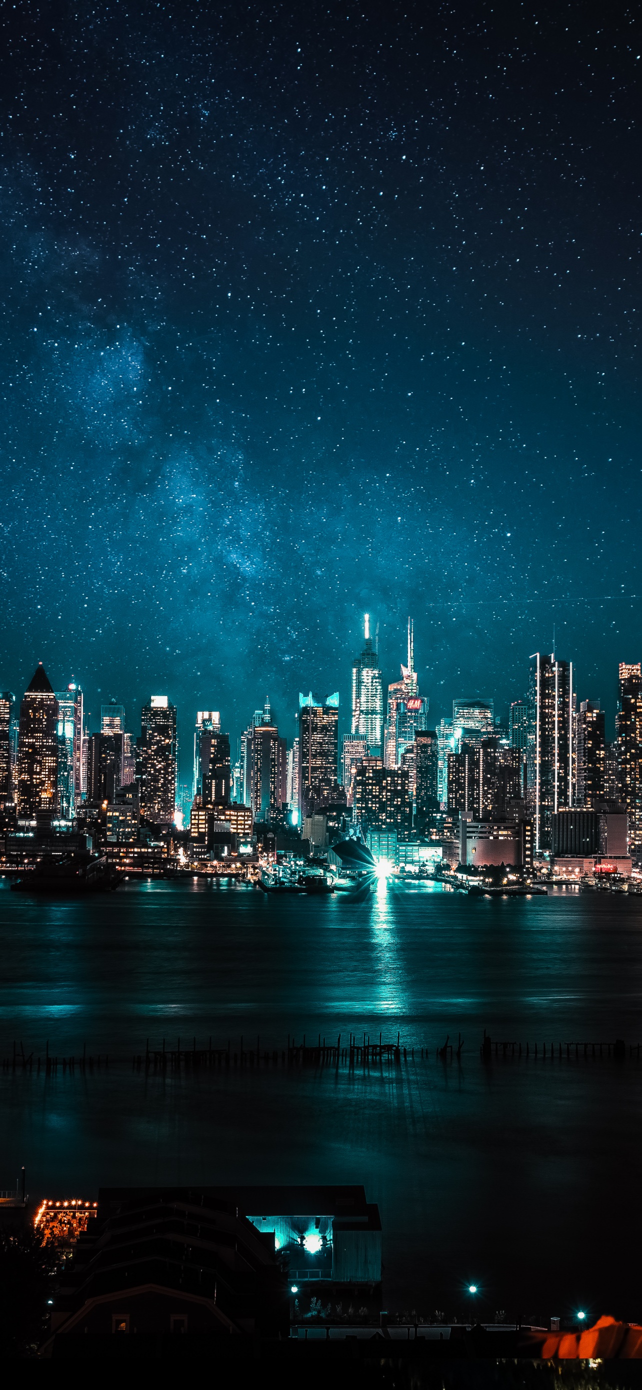 Night City Wallpaper 4k Lights Reflections