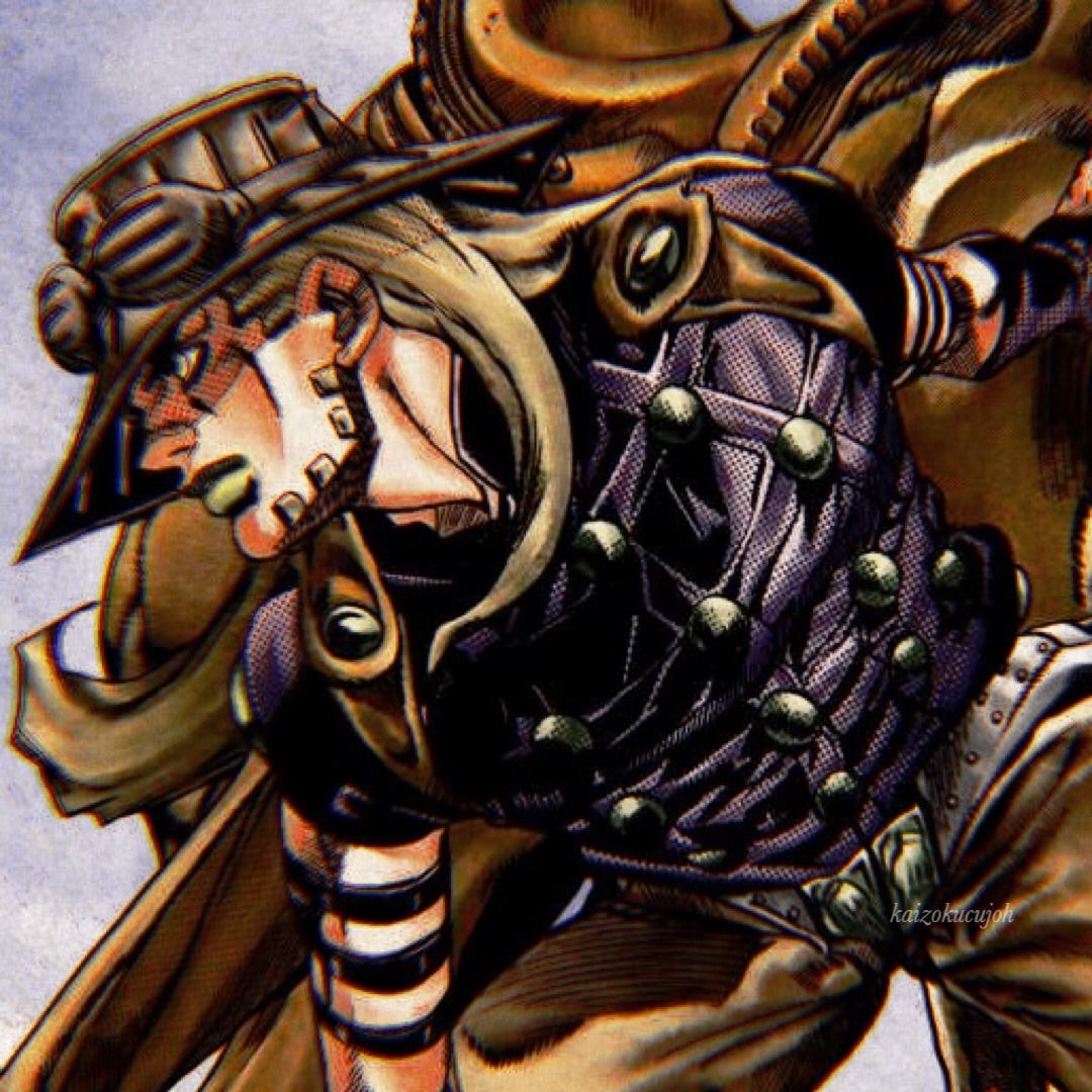 Dynamic action shot of Gyro Zeppeli from Steel Ball Run, mid-spin with his Steel Balls, ideal for a phone wallpaper