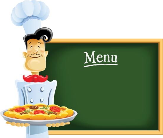 Designed To Be Used As A Funny Menu For Pizza Or Italian Restaurant