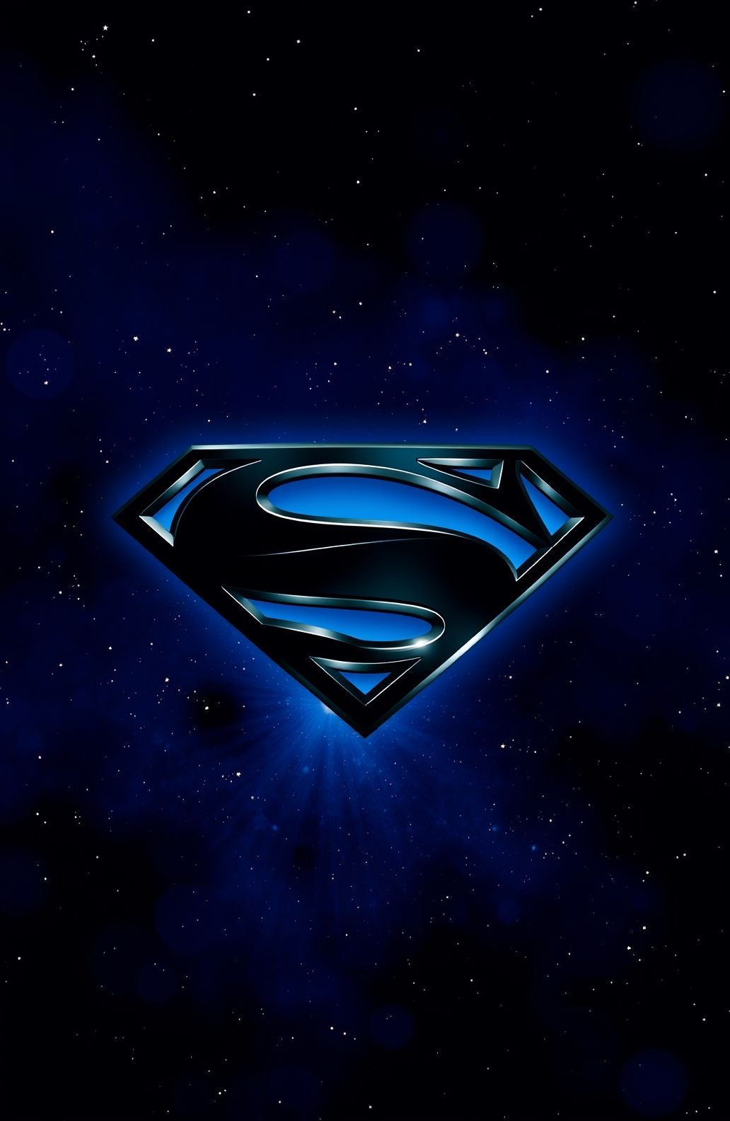 Black Superman Logo Wallpaper