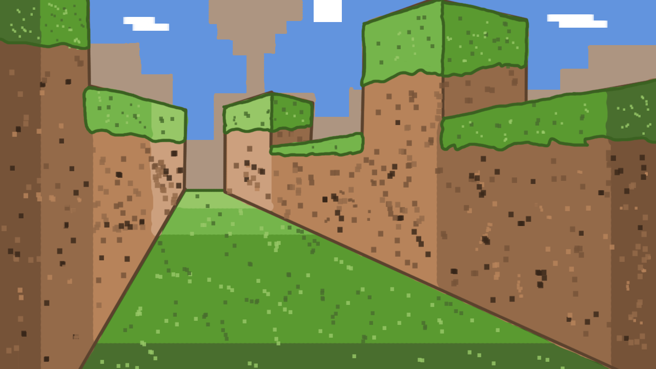 AJs Portfolio Minecraft background for a minecraft animation