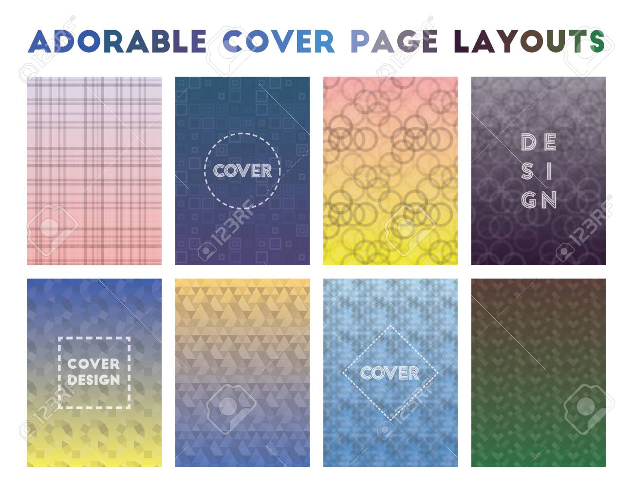 Adorable Cover Layouts Geometric Patterns