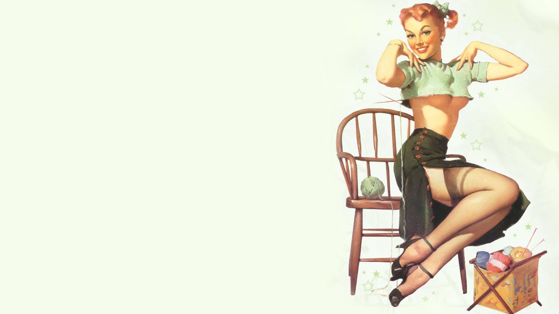 47+] Free Pin Up Girl Wallpapers on